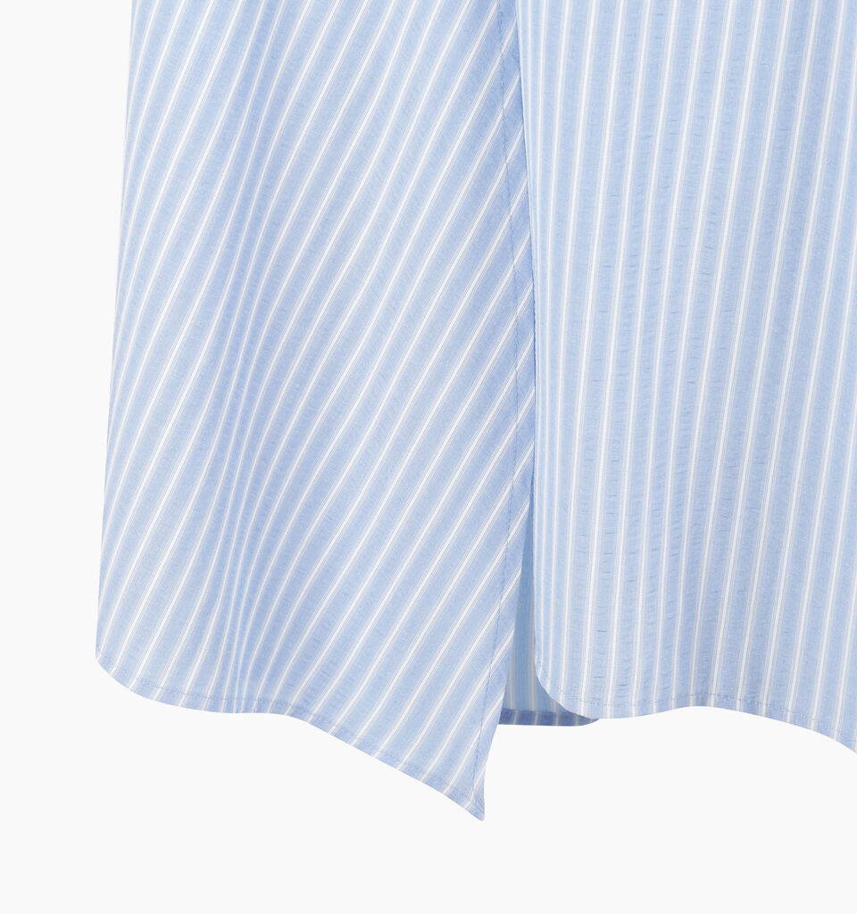 Light blue striped maxi skirt - null - Light Blue | Sisley K image number 4